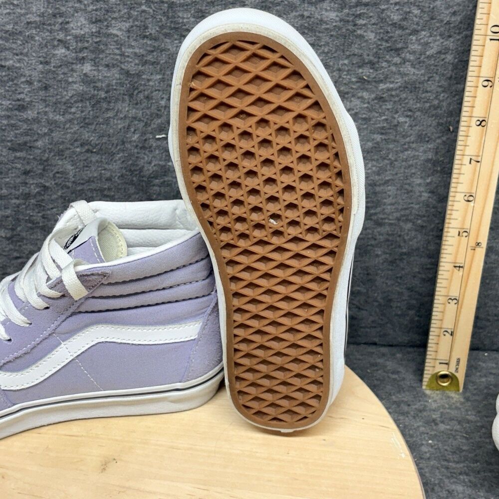 Vans Sk8-Hi Shoes Womens Size 7 Purple Lavender White High Top Skate Sneakers - Picture 7 of 10